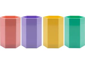 Μολυβοθήκη Metron παστέλ πλαστική πολύγωνη σε διάφορα χρώματα - Ανακάλυψε Σετ γραφείου - Μολυβοθήκες με μοναδικό design για να διακοσμήσετε με κομψότητα και στυλ το γραφείο σας από το Oikonomou-shop.gr.